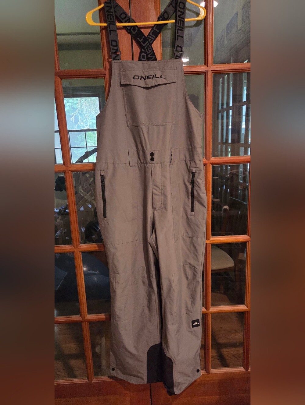 O'Neill Men's Gray Cargo Bib Pants